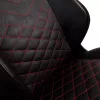 Gaming kėdė noblechairs Hero PU Leather – oro pripūsta sėdynė, paminkštintas atlošas, juoda, 137 cm aukštis, 150 kg talpa