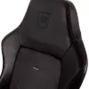 Gaming kėdė noblechairs Hero PU Leather – oro pripūsta sėdynė, paminkštintas atlošas, juoda, 137 cm aukštis, 150 kg talpa