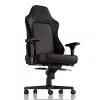 Gaming kėdė noblechairs Hero PU Leather – oro pripūsta sėdynė, paminkštintas atlošas, juoda, 137 cm aukštis, 150 kg talpa