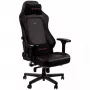 Gaming kėdė noblechairs Hero PU Leather – oro pripūsta sėdynė, paminkštintas atlošas, juoda, 137 cm aukštis, 150 kg talpa