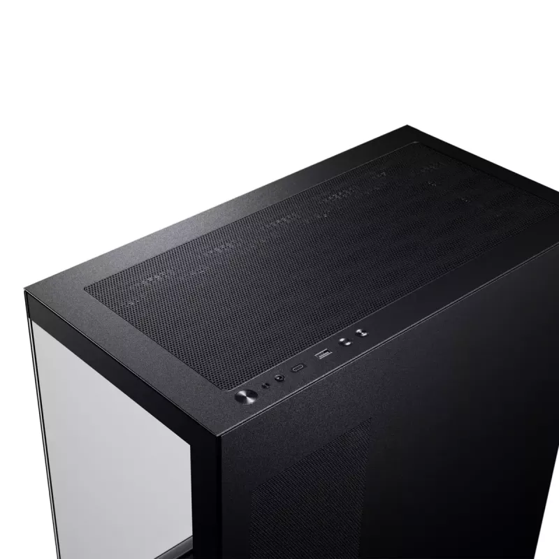 PC korpusas Phanteks XT View Tower Black — Midi-Tower, grūdintas stiklas, RGB, palaiko ATX/EATX/Micro-ATX/Mini-ITX, GPU iki 41,5 cm, CPU aušintuvas 184 mm