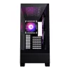 PC korpusas Phanteks XT View Tower Black — Midi-Tower, grūdintas stiklas, RGB, palaiko ATX/EATX/Micro-ATX/Mini-ITX, GPU iki 41,5 cm, CPU aušintuvas 184 mm