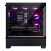 PC korpusas Phanteks XT View Tower Black — Midi-Tower, grūdintas stiklas, RGB, palaiko ATX/EATX/Micro-ATX/Mini-ITX, GPU iki 41,5 cm, CPU aušintuvas 184 mm