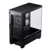 PC korpusas Phanteks XT View Tower Black — Midi-Tower, grūdintas stiklas, RGB, palaiko ATX/EATX/Micro-ATX/Mini-ITX, GPU iki 41,5 cm, CPU aušintuvas 184 mm