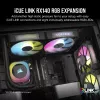 Ventiliatorius Corsair iCUE LINK RX140 RGB 14 cm Juodas 300-1700 RPM Magnetinis guolis
