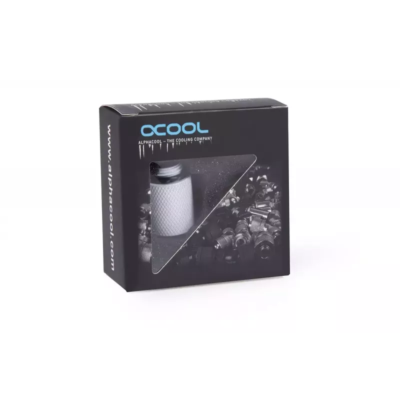 Žarnos jungtis Alphacool 17568 balta 1/4 colio sriegis 20 mm gylis