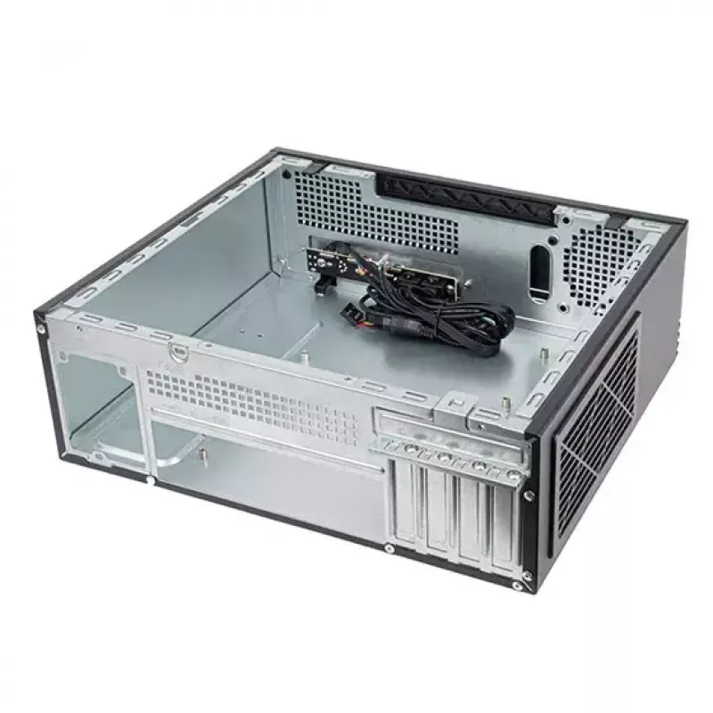 Korpusas SilverStone MILO 11 SST-ML11B plonas Micro-ATX stalinis