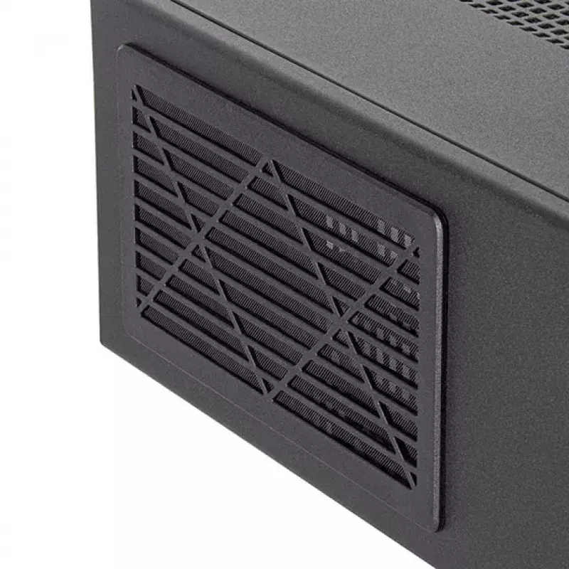 Korpusas SilverStone MILO 11 SST-ML11B plonas Micro-ATX stalinis