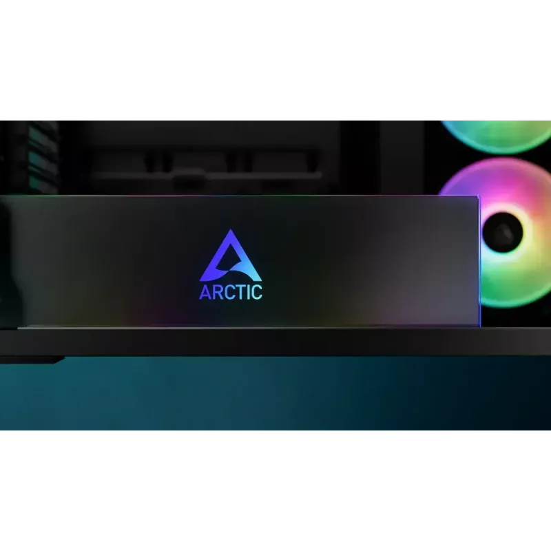 ARCTIC Xtender VG (Juoda) Premium E-ATX kompiuterio korpusas su vertikaliu GPU montavimu