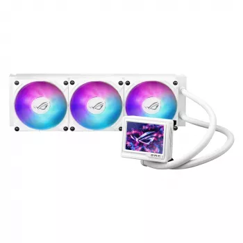ASUS ROG RYUJIN III 360 ARGB EXTREME WHT procesoriaus vandens aušintuvas 360 mm 3x120 mm baltas