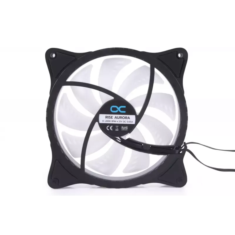 Ventiliatorius Alphacool Rise Aurora 14 cm juodas 2000 RPM 154,1 m³/h
