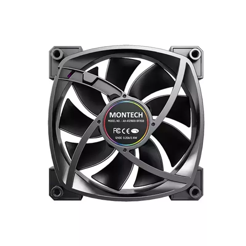 Ventiliatoriaus modulis Montech AX120 PWM 120mm 12V Juodas 3-pin 4-pin
