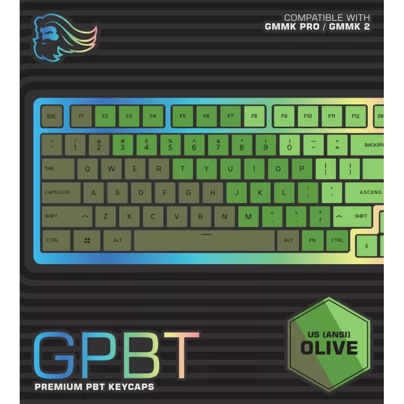 Glorious Gaming GPBT klaviatūros dangteliai