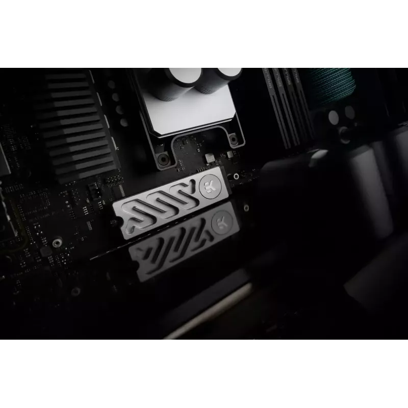 Radiatorius EK Water Blocks Quantum Convection M.2 NVMe aliuminis sidabrinis 24 mm 75 mm 11,3 mm