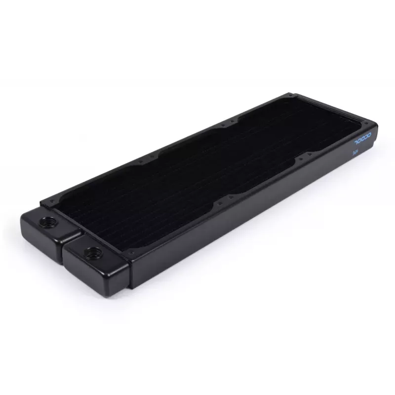 Alphacool 14377 radiatorius žalvaris varis plienas juodas 124 mm plotis