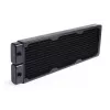 Alphacool 14377 radiatorius žalvaris varis plienas juodas 124 mm plotis
