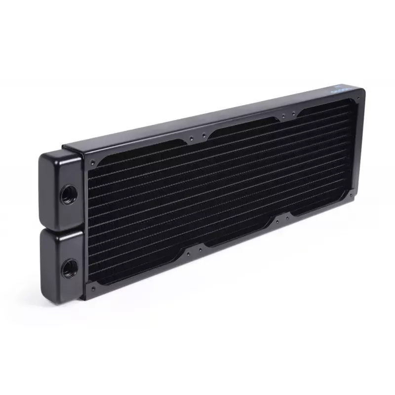 Alphacool 14377 radiatorius žalvaris varis plienas juodas 124 mm plotis
