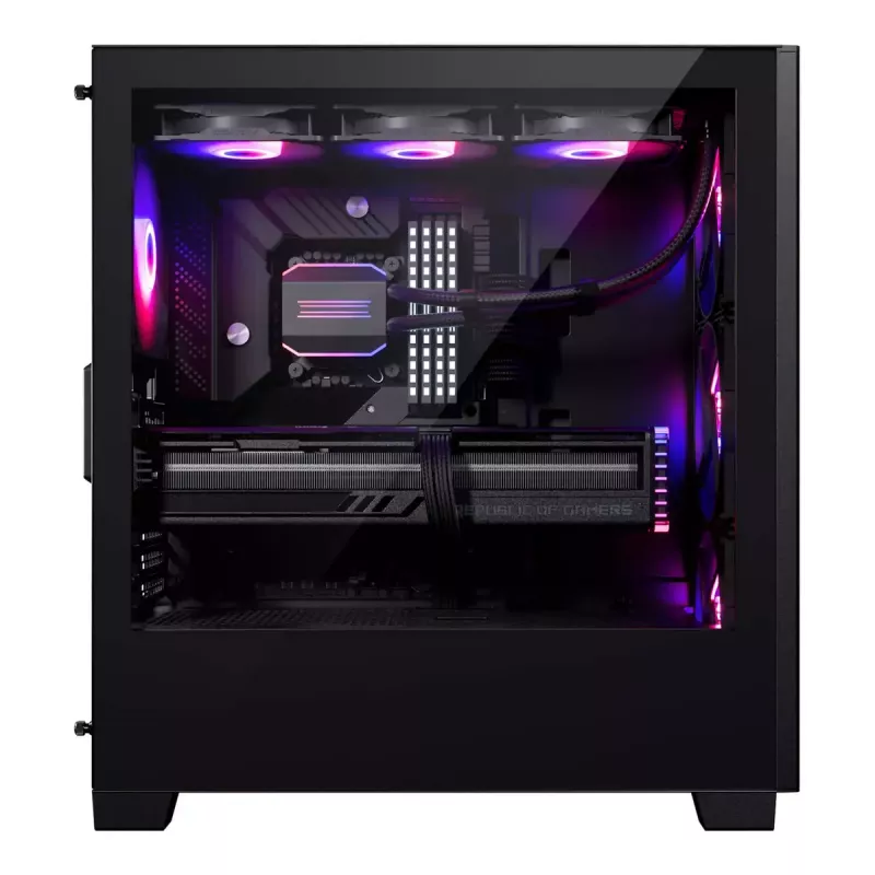 PC korpusas PHANTEKS XT Pro Ultra Midi Tower juodas — ATX/EATX, grūdintas stiklas, 2x3.5 colio + 5x2.5 colio, USB-C