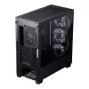 PC korpusas PHANTEKS XT Pro Ultra Midi Tower juodas — ATX/EATX, grūdintas stiklas, 2x3.5 colio + 5x2.5 colio, USB-C