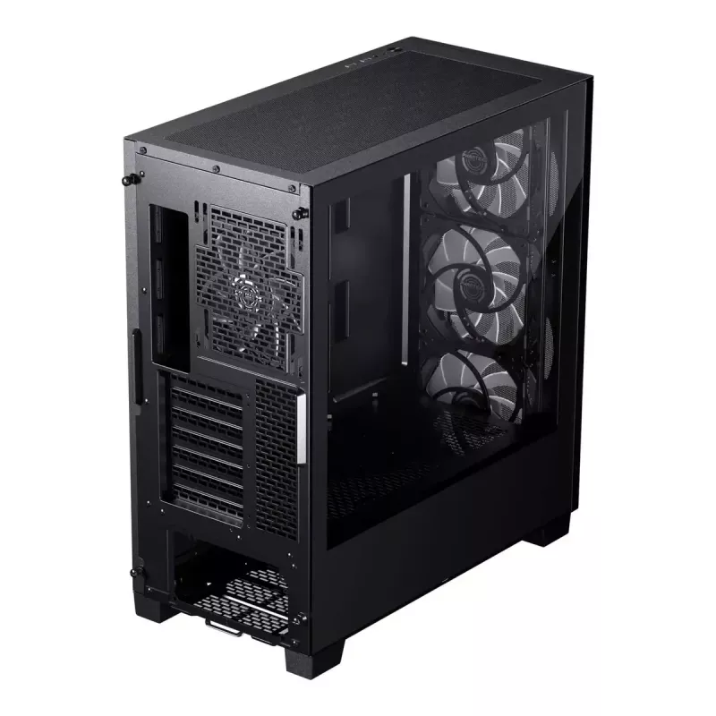 PC korpusas PHANTEKS XT Pro Ultra Midi Tower juodas — ATX/EATX, grūdintas stiklas, 2x3.5 colio + 5x2.5 colio, USB-C