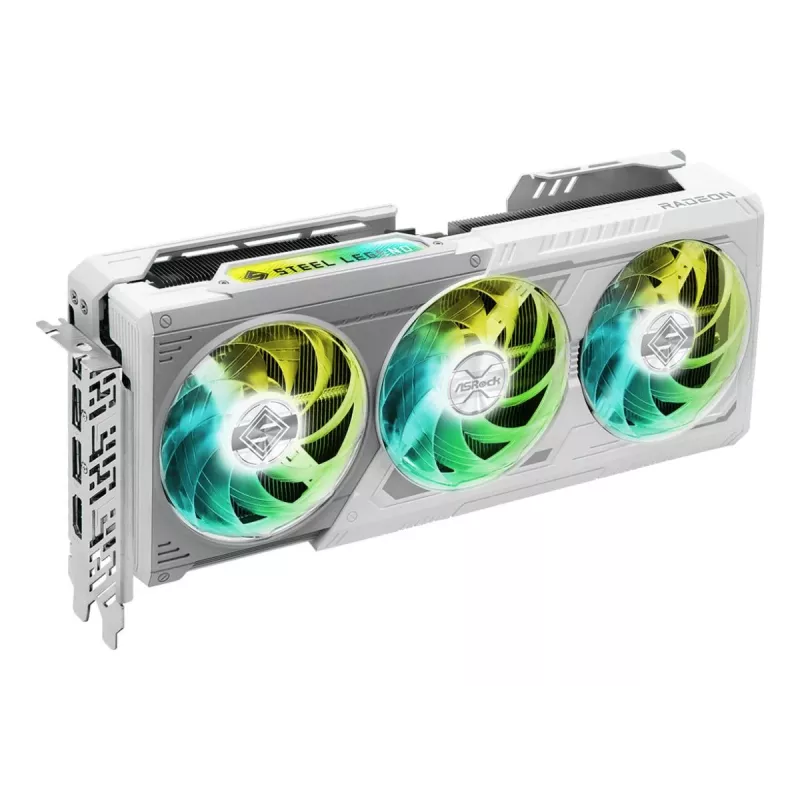 ASRock Radeon RX 9070 Steel Legend 16GB OC vaizdo plokštė, 16GB GDDR6, PCIe 5.0, 1x HDMI, 3x DisplayPort