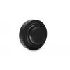 Kištukas EKWB EK-Quantum Torque — žalvarinis, juodas/sidabrinis, Ø 23 mm, aukštis 5,5 mm