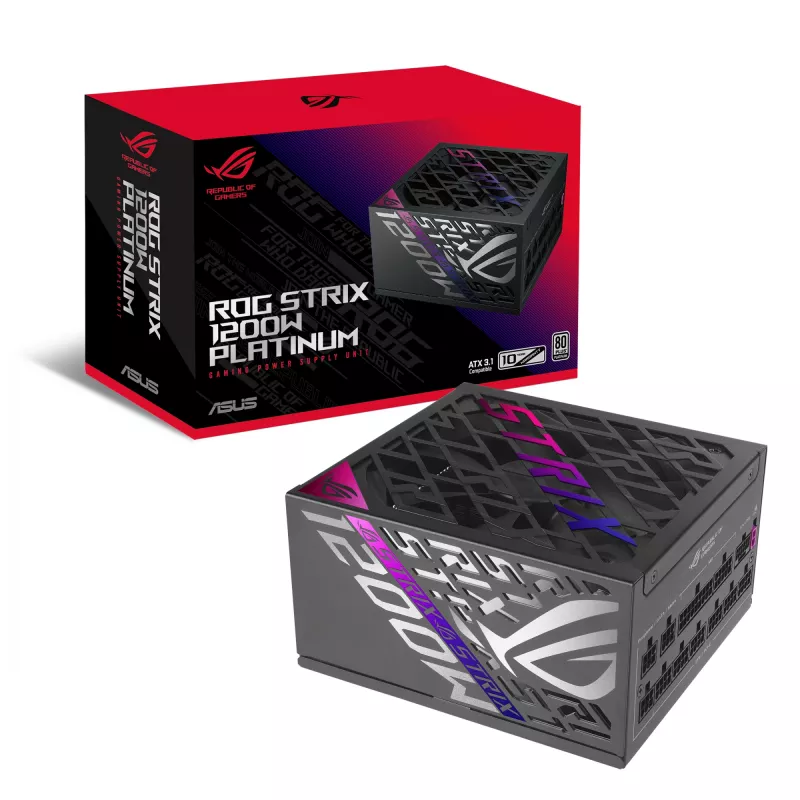 ASUS ROG STRIX-1200P-GAMING maitinimo blokas 1200 W 20+4 pin ATX ATX juodas