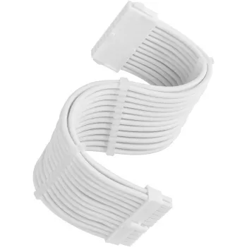 Prailginimo laidas SILVERSTONE SST-PP07E-MBW-V2 24 kontaktų ATX 30 cm baltas