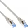 InLine Patch Cable S/FTP PiMF Cat.6A halogen-free 500MHz pilka 1m