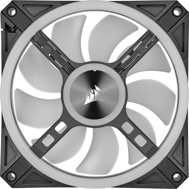CORSAIR iCUE QL140 RGB 140 mm PWM ventiliatorių rinkinys su Lighting Node CORE