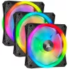 CORSAIR iCUE QL140 RGB 140 mm PWM ventiliatorių rinkinys su Lighting Node CORE