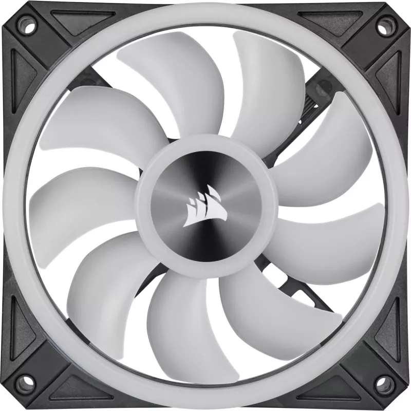 CORSAIR iCUE QL140 RGB 140 mm PWM ventiliatorių rinkinys su Lighting Node CORE