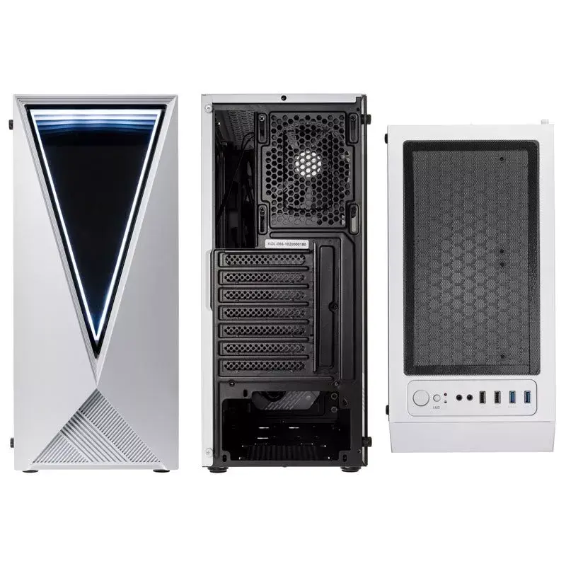 Kompiuterio korpusas Kolink VOID WHITE Midi Tower baltas, juodas