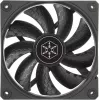 Korpuso ventiliatorius SILVERSTONE SST-SF120B 120 mm juodas