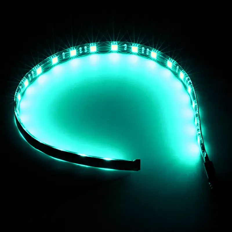BITFENIX Alchemy 2.0 kompiuterio korpuso apšvietimo rinkinys, universalus, 12V, 5.04W, 2 vnt., 10mm x 0.5m, juoda/balta