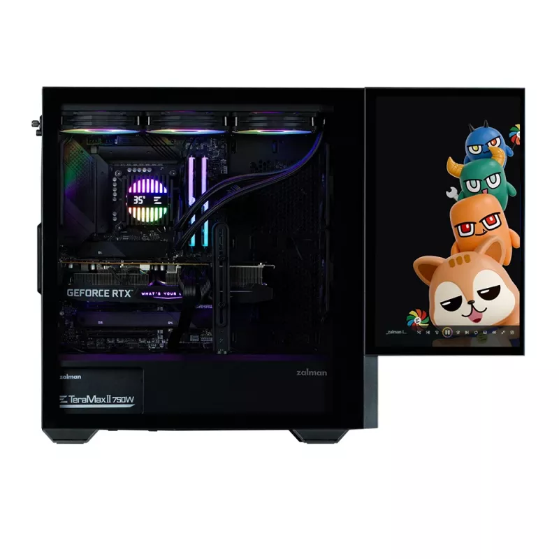 Korpusas PC Zalman Z10 DS Midi Tower Juodas