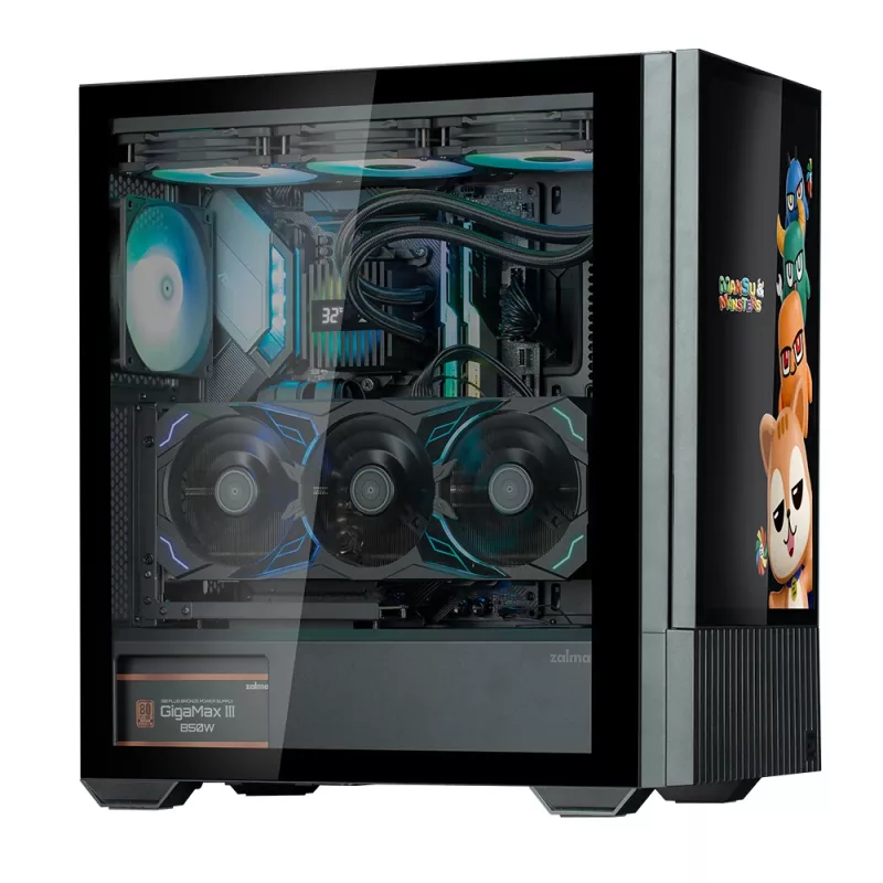 Korpusas PC Zalman Z10 DS Midi Tower Juodas
