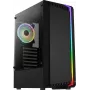 Aerocool Bionic V2 (PGS Bionic-G-BK-v2) Midi Tower kompiuterio korpusas, ATX, RGB, grūdintas stiklas, juodas