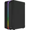 Aerocool Bionic V2 (PGS Bionic-G-BK-v2) Midi Tower kompiuterio korpusas, ATX, RGB, grūdintas stiklas, juodas
