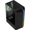 Aerocool Bionic V2 (PGS Bionic-G-BK-v2) Midi Tower kompiuterio korpusas, ATX, RGB, grūdintas stiklas, juodas