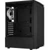 Aerocool Bionic V2 (PGS Bionic-G-BK-v2) Midi Tower kompiuterio korpusas, ATX, RGB, grūdintas stiklas, juodas