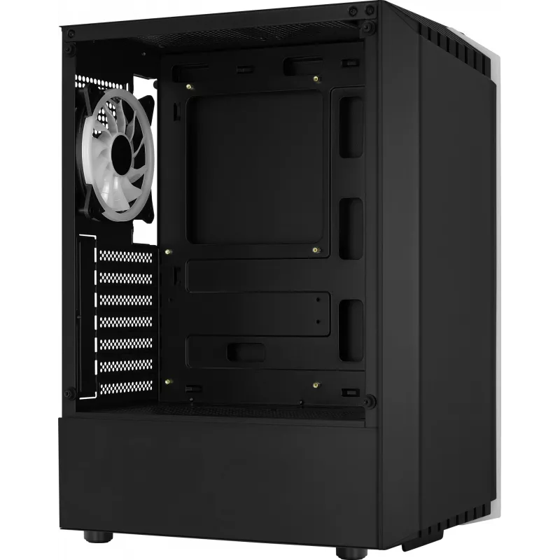 Aerocool Bionic V2 (PGS Bionic-G-BK-v2) Midi Tower kompiuterio korpusas, ATX, RGB, grūdintas stiklas, juodas
