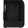 Aerocool Bionic V2 (PGS Bionic-G-BK-v2) Midi Tower kompiuterio korpusas, ATX, RGB, grūdintas stiklas, juodas
