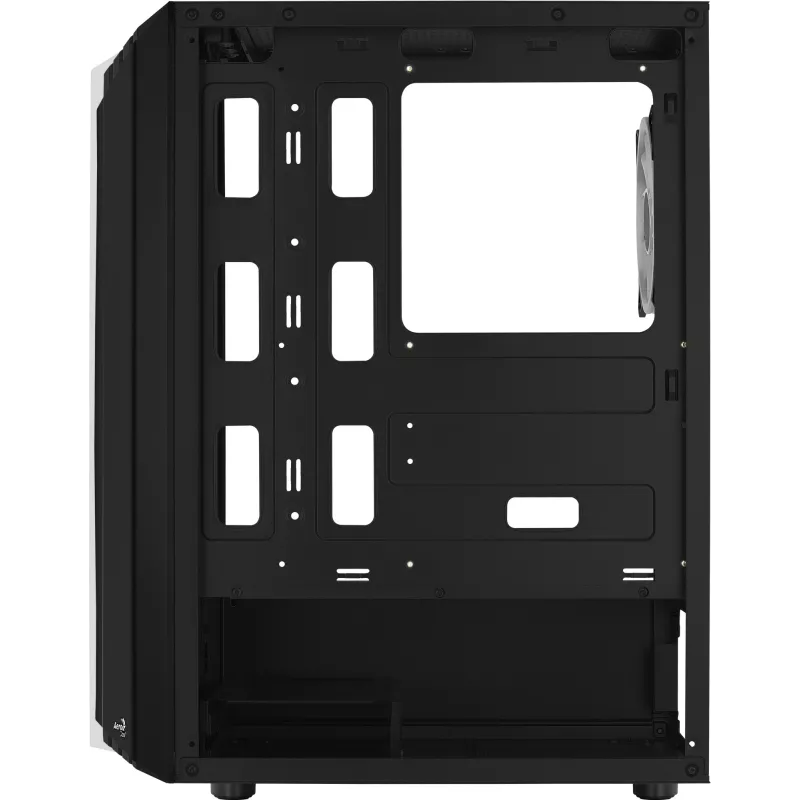 Aerocool Bionic V2 (PGS Bionic-G-BK-v2) Midi Tower kompiuterio korpusas, ATX, RGB, grūdintas stiklas, juodas