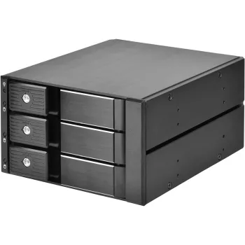 Išimamas diskų rėmelis SILVERSTONE SST-FS303-12G juodas, skirtas 3,5 inch ir 2,5 inch diskams