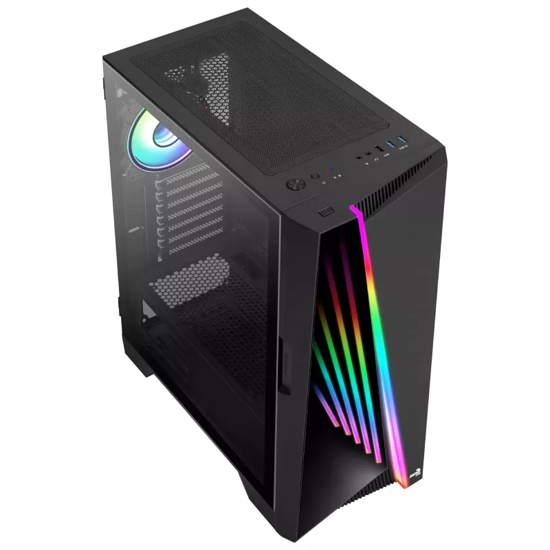 Korpusas Aerocool MIRAGEBK su ARGB 12cm ventiliatoriumi