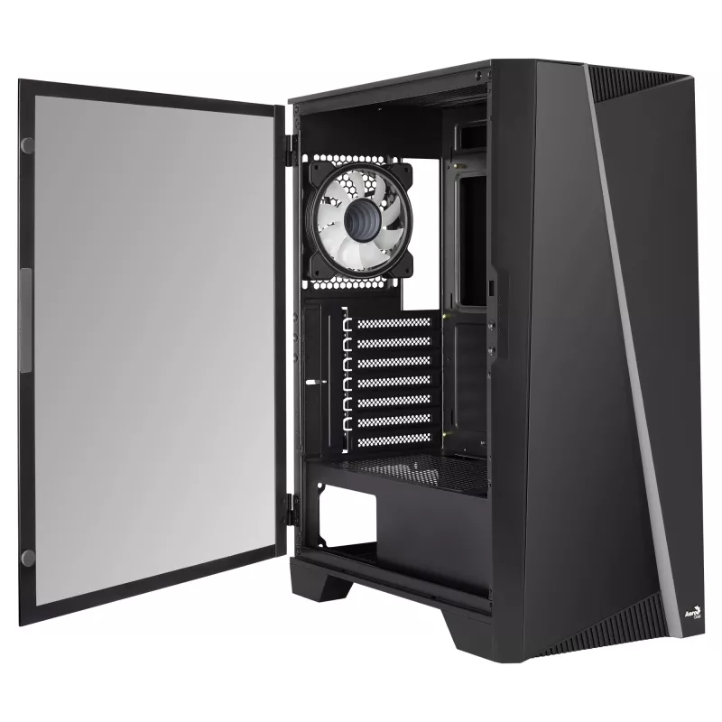Korpusas Aerocool MIRAGEBK su ARGB 12cm ventiliatoriumi