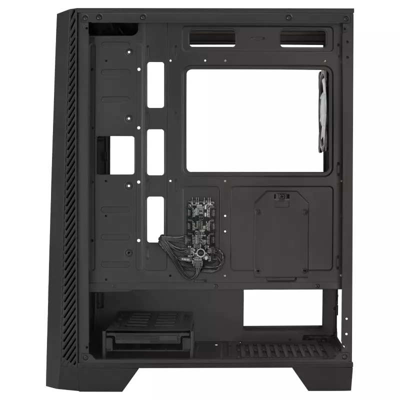 Korpusas Aerocool MIRAGEBK su ARGB 12cm ventiliatoriumi