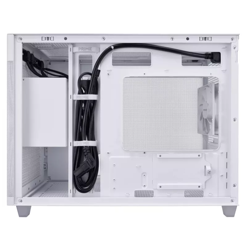 ASUS Prime AP201 MicroATX Mini Tower Baltas korpusas