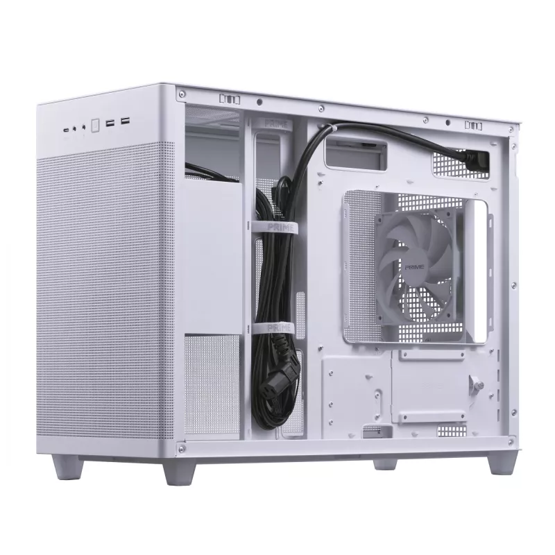 ASUS Prime AP201 MicroATX Mini Tower Baltas korpusas